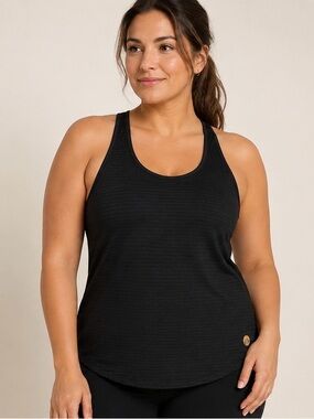 Apana Black Racerback Athletic Tank Top XL
